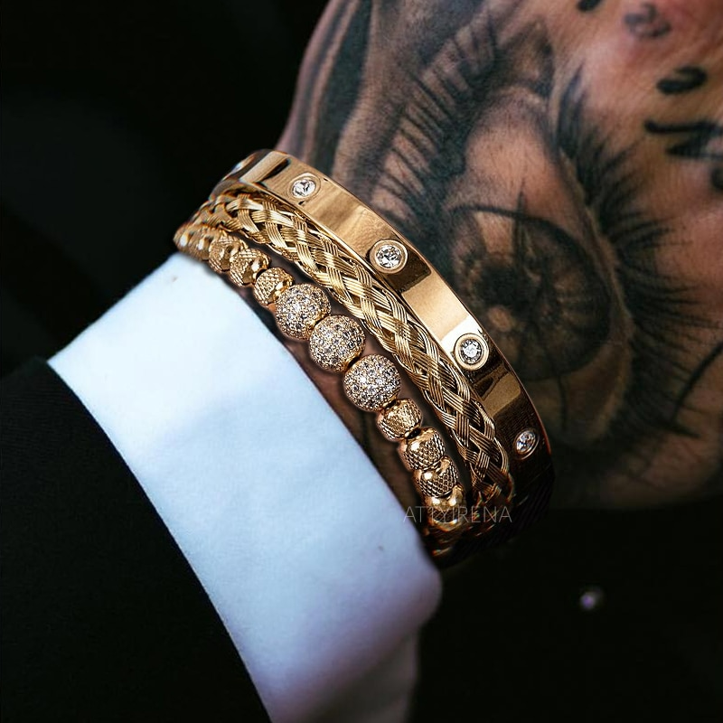 Men Stainless Steel Luxury Bracelets