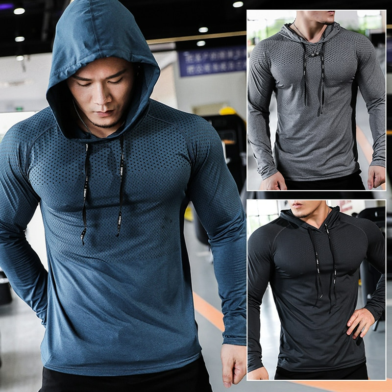 Men's Fitness Tracksuit Running Sport Hoodie