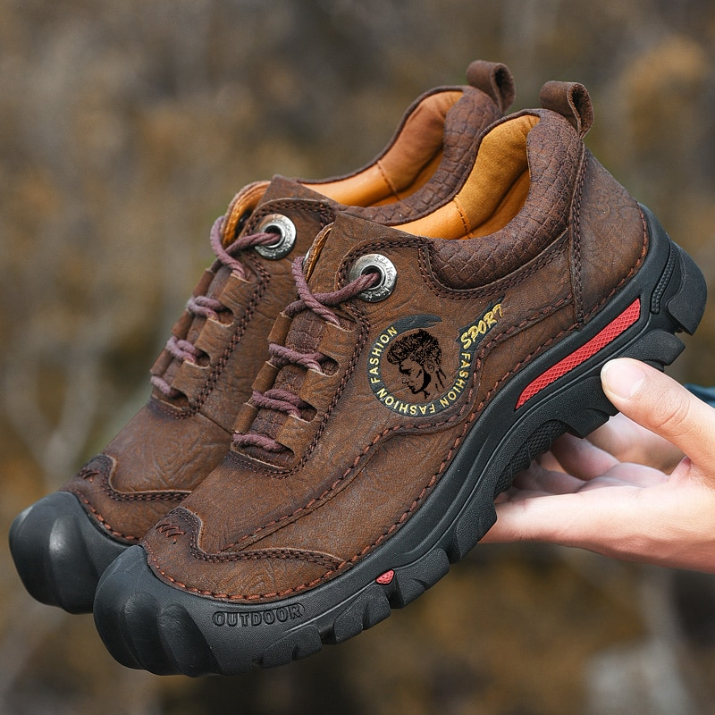 Outdoor Camping Hiking Leather Shoes for Men