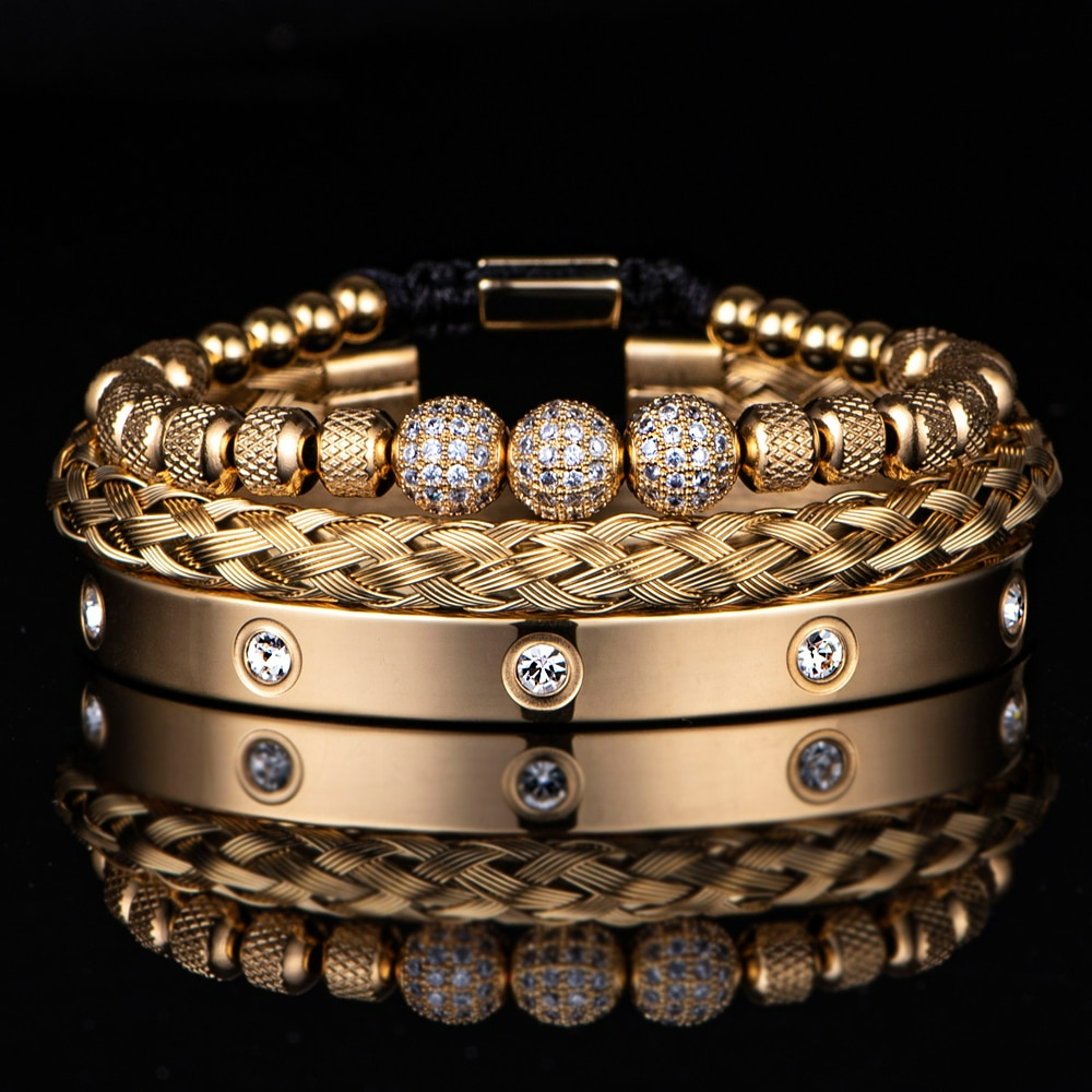 Men Stainless Steel Luxury Bracelets