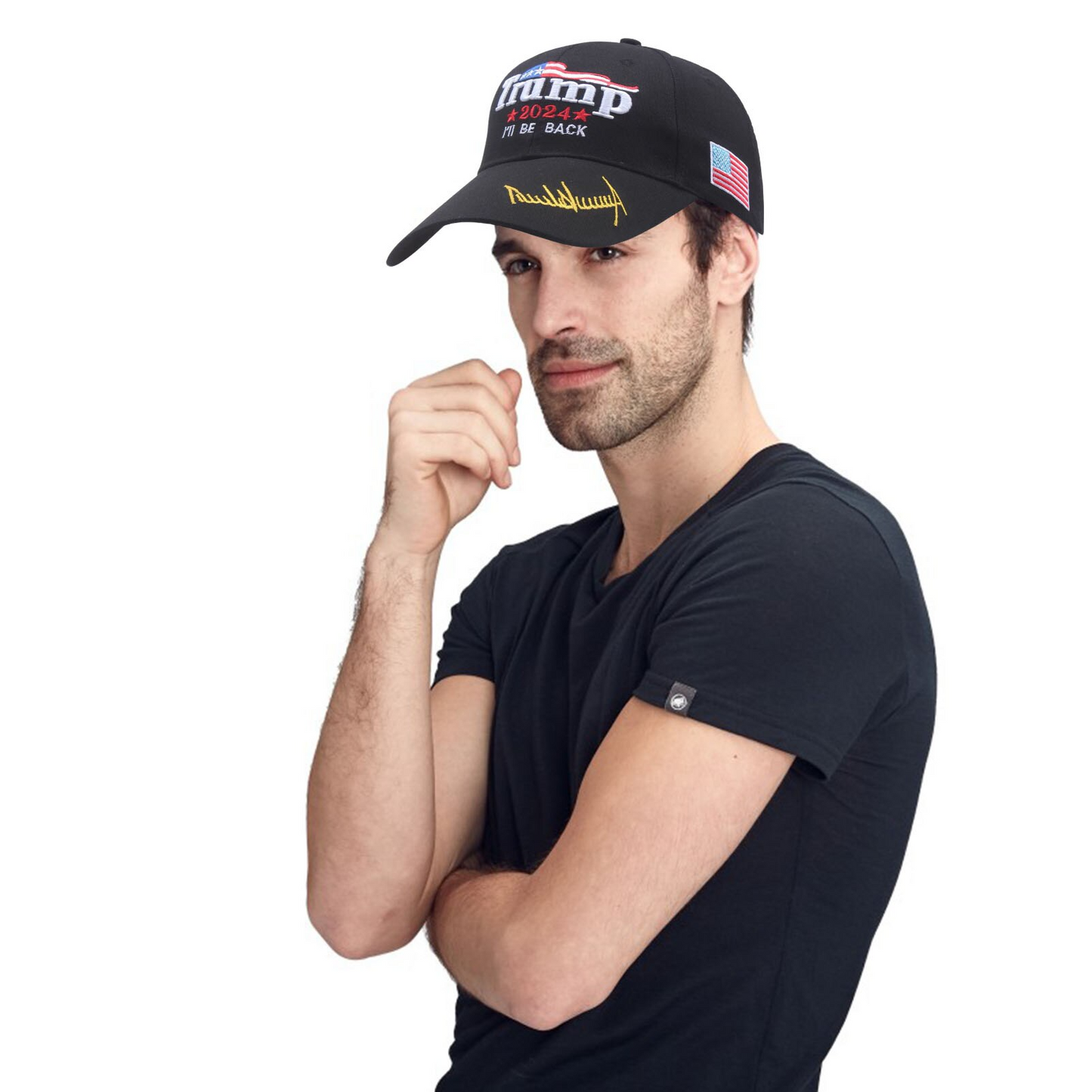 Stylish Donald Trump Print 2024 Baseball Cap
