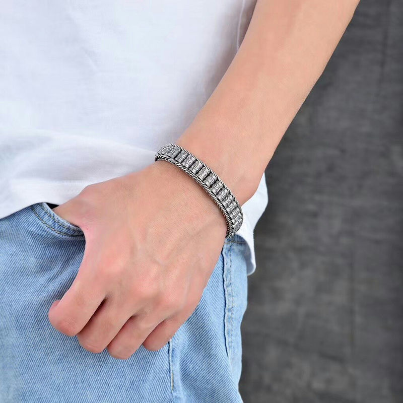 Men Lucky Buddhist Scripture Bracelets