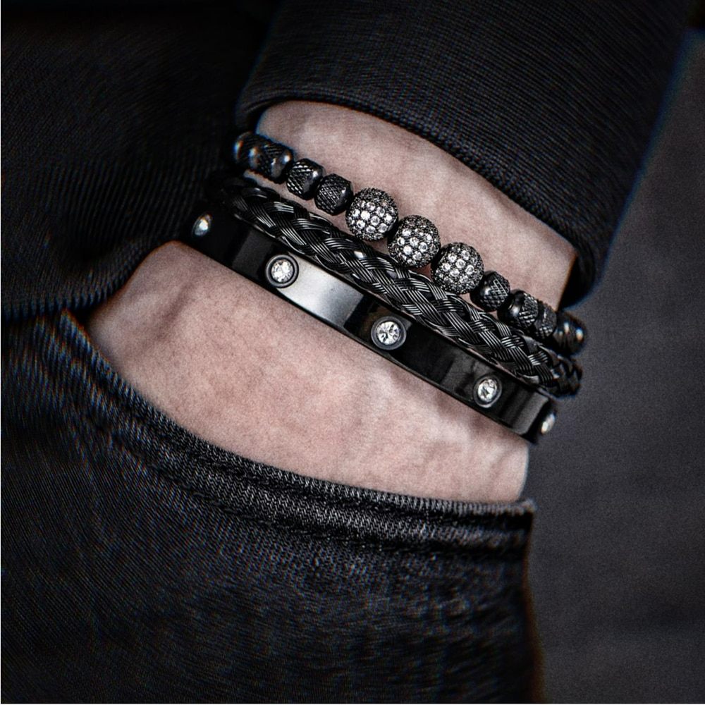 Men Stainless Steel Luxury Bracelets