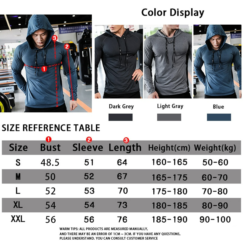 Men's Fitness Tracksuit Running Sport Hoodie