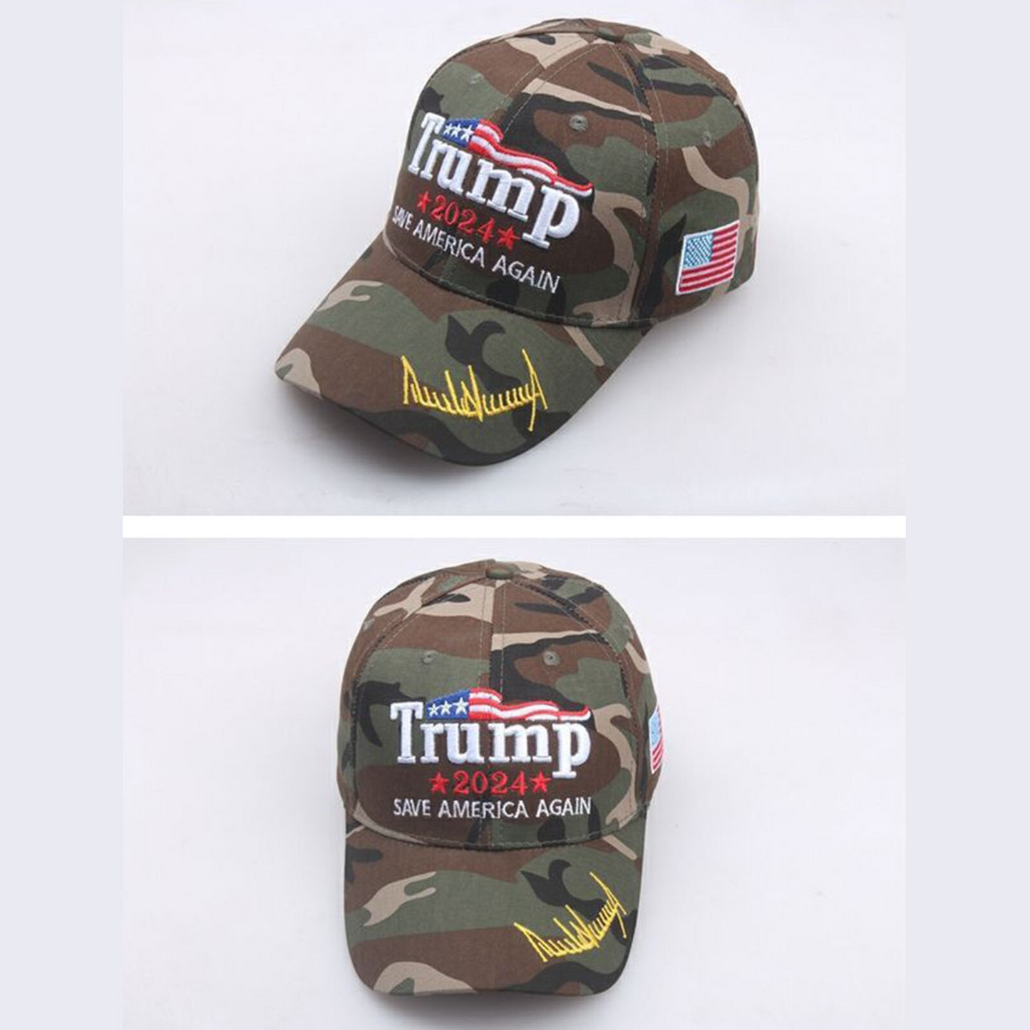 Stylish Donald Trump Print 2024 Baseball Cap