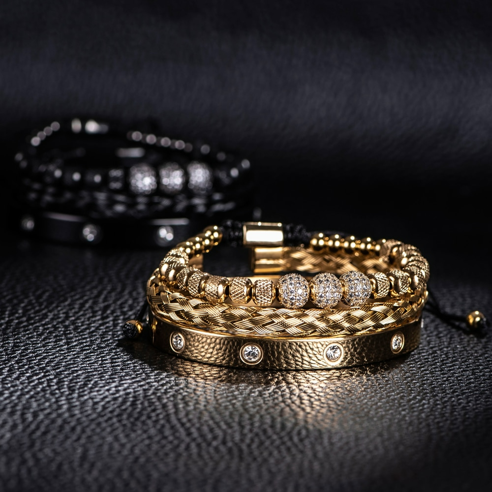Men Stainless Steel Luxury Bracelets