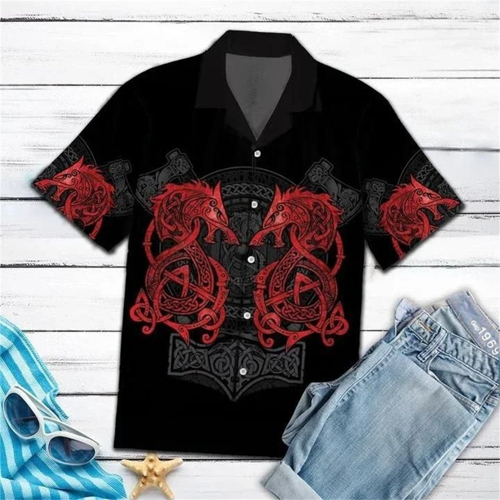 Button Up Printed Summer Shirts