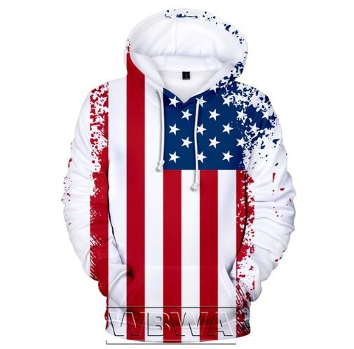 Men's Hoodies Men's 3d Flag Print