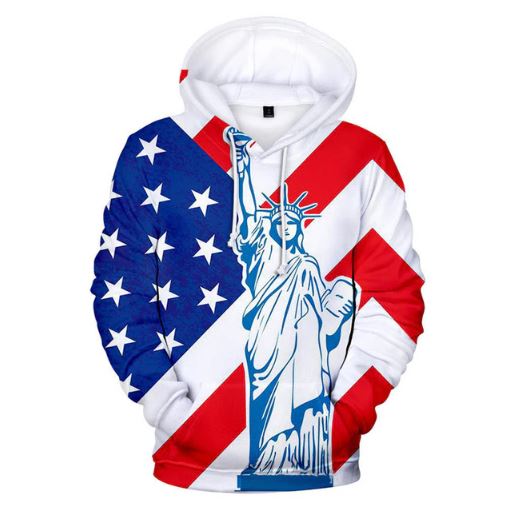 Men's Hoodies Men's 3d Flag Print