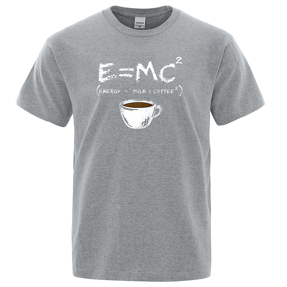 Energy=Milk+Coffee Printed Men Casual T-Shirt