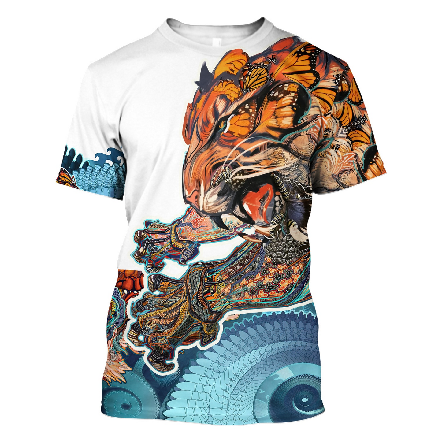 3D Tiger Print T-Shirt For Men